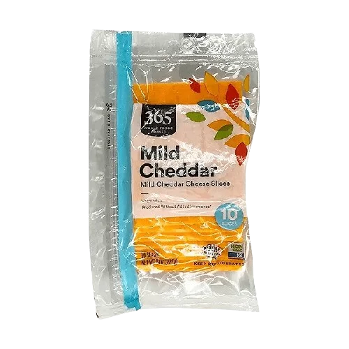 365 By Wholefoods Mild Cheddar Cheese Slices