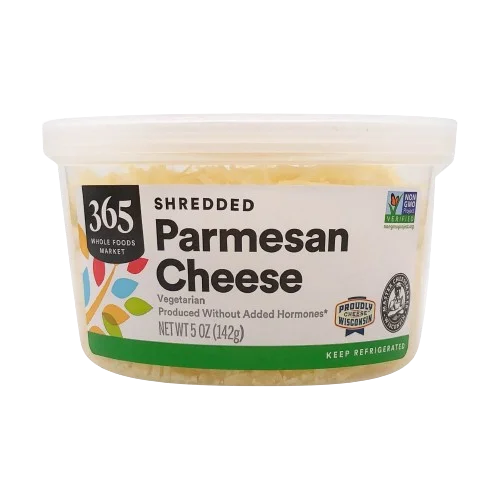 365 By Wholefoods Shredded Parmesan Cheese