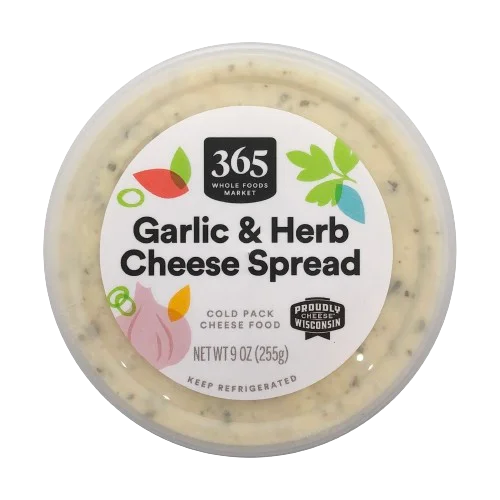 365 By Wholefoods Garlic & Herb Cheese Spread