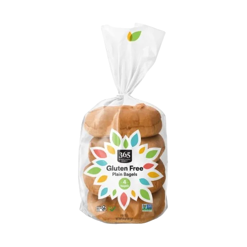 365 By Wholefoods Gluten Free Plain Bagels