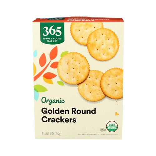 365 By Wholefoods Organic Golden Round Crackers