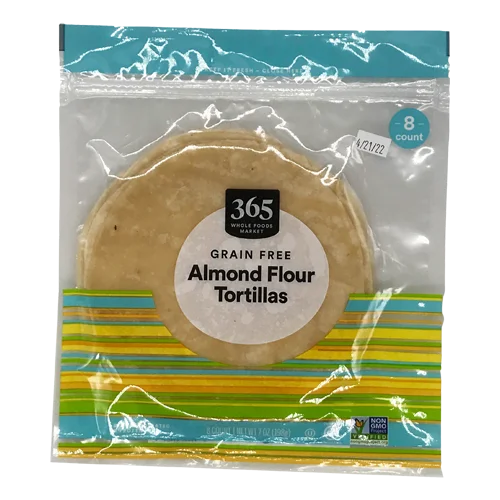 365 By Wholefoods Grain Free Almond Flour Tortillas