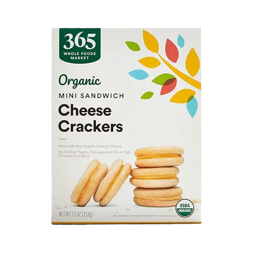 365 By Wholefoods Organic Mini Cheese Sandwich Crackers