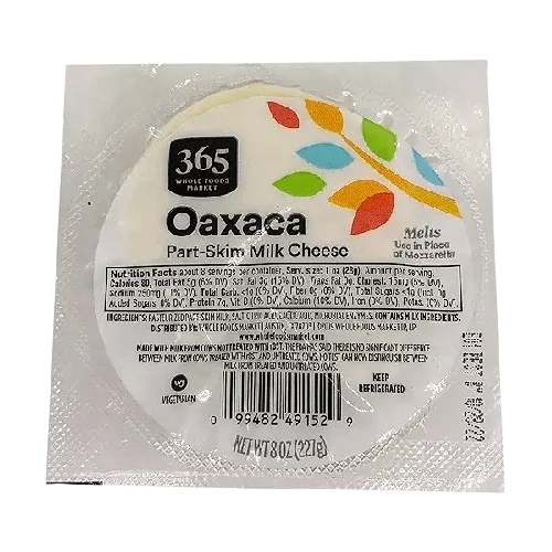 365 By Wholefoods Oaxaca Part-Skim Milk Cheese