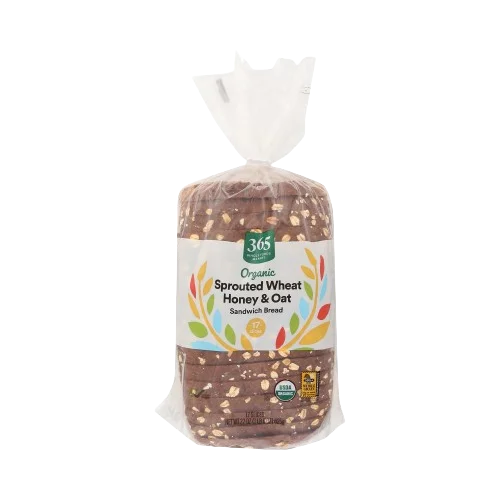 365 By Wholefoods Organic Sprouted Wheat Honey & Oat Sandwich Bread