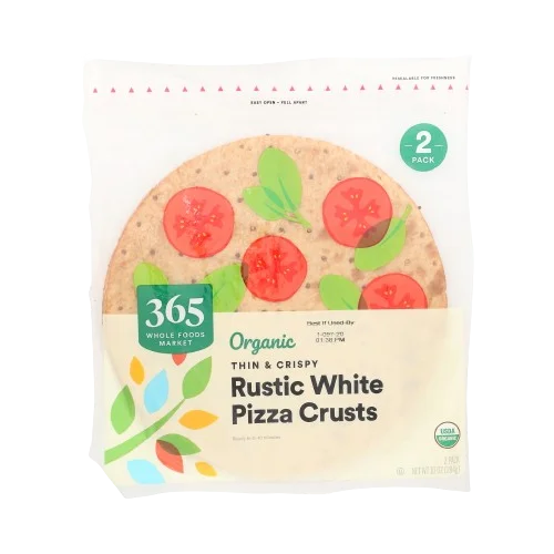 365 By Wholefoods Organic Thin & Crispy Rustic White Pizza Crust