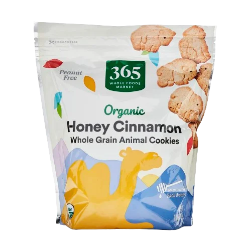365 By Wholefoods Organic Whole Grain Honey Cinnamon Animal Cookie