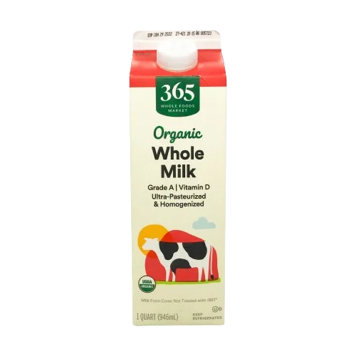 365 By Wholefoods Organic Whole Milk