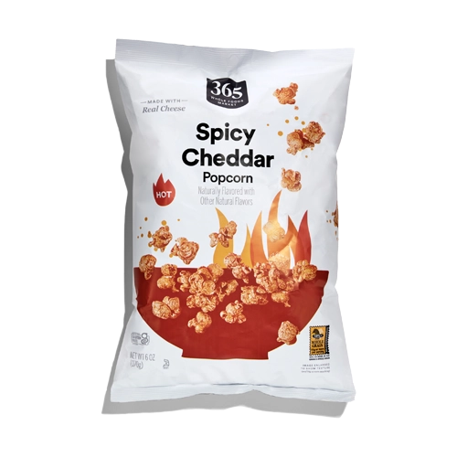 365 By Wholefoods Spicy Cheddar Popcorn
