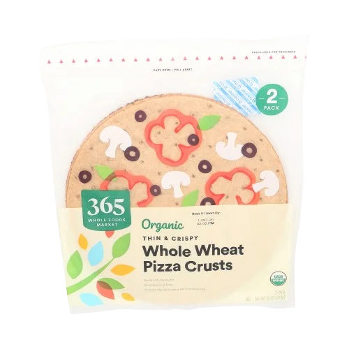 365 By Wholefoods Organic Whole Wheat Thin & Crispy Pizza Crust