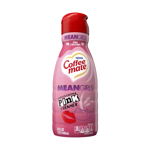 Coffee Mate Mean Girls Pink Frosting Liquid Coffee Creamer