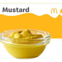 McDonalds Menu Mustard Packet