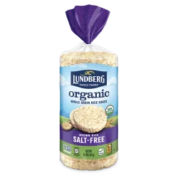Lundberg Family Farms Organic Brown Rice Cakes - Salt-free