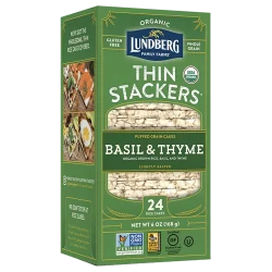 Lundberg Family Farms Organic Thin Stackers® - Basil & Thyme