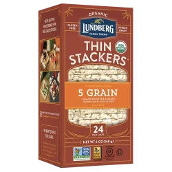 Lundberg Family Farms Organic Thin Stackers® - 5 Grain (Salt-free)