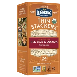 Lundberg Family Farms Organic Thin Stackers® - Red Rice & Quinoa (Salt-free)