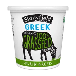 Stonyfield Farm Organic 100% Grassfed Greek Whole Milk Yogurt