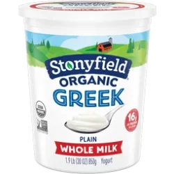 Stonyfield Organic Greek Whole Milk Yogurt