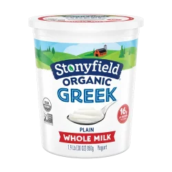 Stonyfield Farm Organic Greek Whole Milk Yogurt